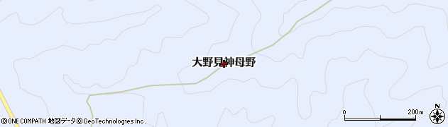 高知県高岡郡中土佐町大野見神母野周辺の地図