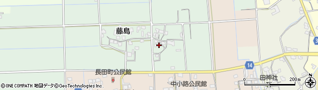 福岡県朝倉市藤島388周辺の地図
