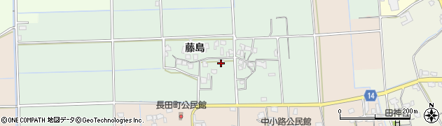 福岡県朝倉市藤島374周辺の地図