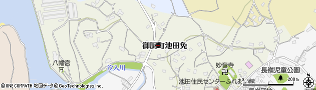 長崎県松浦市御厨町池田免周辺の地図