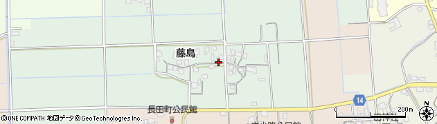 福岡県朝倉市藤島382周辺の地図