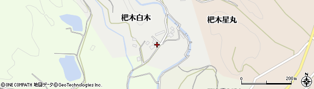 福岡県朝倉市杷木白木34周辺の地図