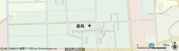 福岡県朝倉市藤島周辺の地図