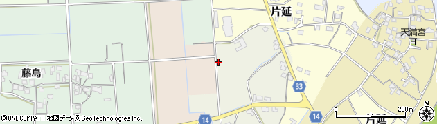 福岡県朝倉市上畑周辺の地図