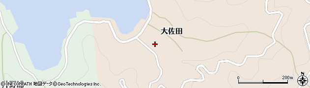 愛媛県伊方町（西宇和郡）大佐田周辺の地図