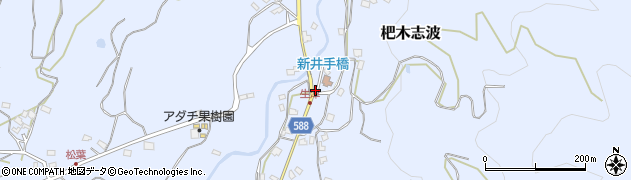 福岡県朝倉市杷木志波1664周辺の地図