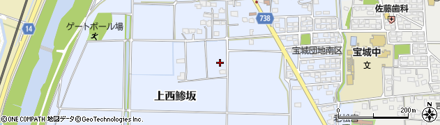 福岡県小郡市上西鯵坂375周辺の地図