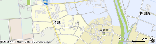 福岡県朝倉市片延104周辺の地図