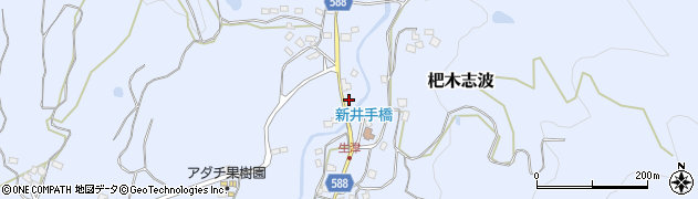 福岡県朝倉市杷木志波1966周辺の地図