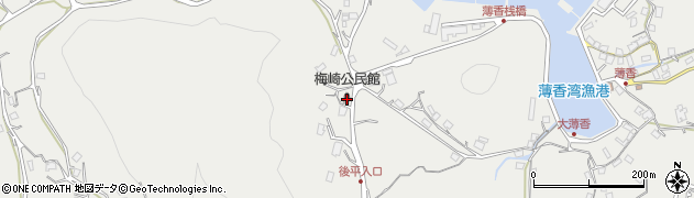 梅崎公民館周辺の地図