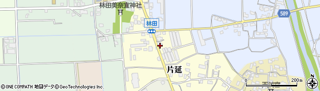 福岡県朝倉市片延57周辺の地図