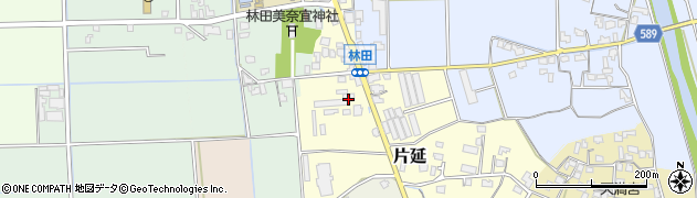 福岡県朝倉市片延28周辺の地図