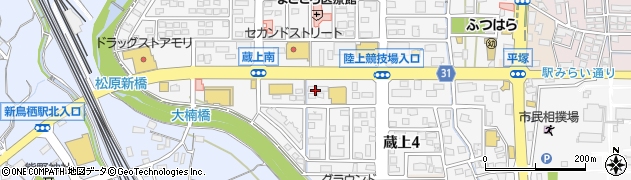 佐賀県鳥栖市蔵上周辺の地図