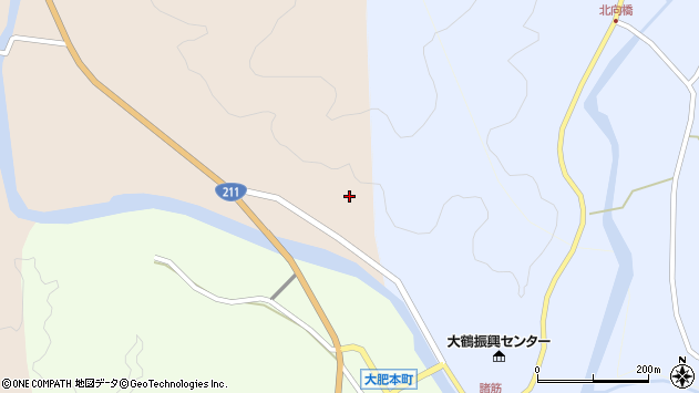 〒877-1105 大分県日田市大肥町の地図