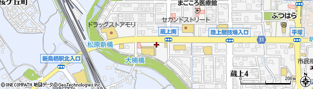 ペリカン倶楽部　蔵上店周辺の地図