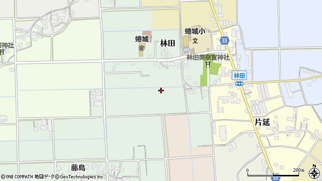 〒838-0037 福岡県朝倉市林田の地図