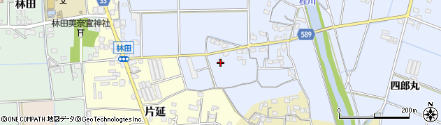 福岡県朝倉市福光1072周辺の地図