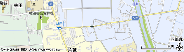 福岡県朝倉市福光1083周辺の地図