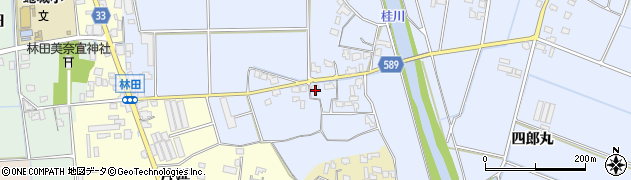 福岡県朝倉市福光995周辺の地図