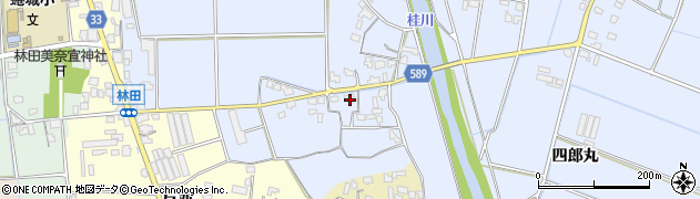 福岡県朝倉市福光996周辺の地図