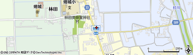 福岡県朝倉市福光1275周辺の地図
