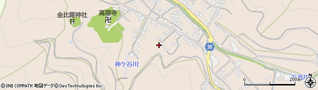 愛媛県西予市三瓶町津布理周辺の地図