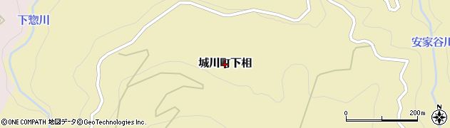 愛媛県西予市城川町下相周辺の地図