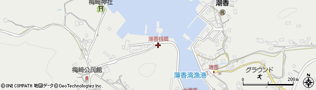 薄香桟橋周辺の地図