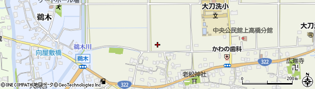 福岡県大刀洗町（三井郡）上高橋周辺の地図