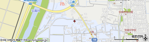 福岡県小郡市上西鯵坂86周辺の地図