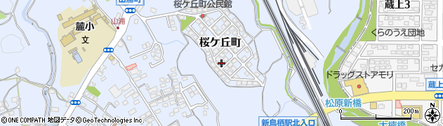 佐賀県鳥栖市桜ケ丘町周辺の地図