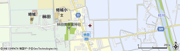 福岡県朝倉市福光1258周辺の地図