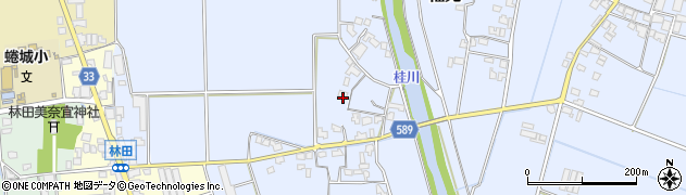 福岡県朝倉市福光353周辺の地図