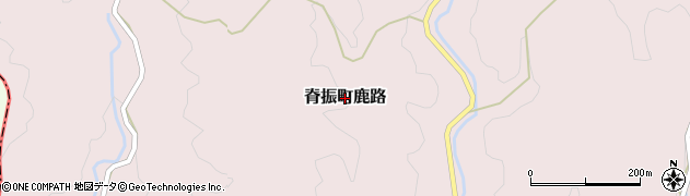 佐賀県神埼市脊振町鹿路周辺の地図