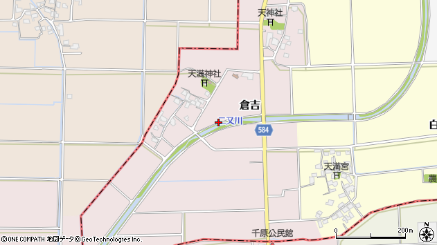 〒838-0046 福岡県朝倉市倉吉の地図