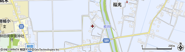 福岡県朝倉市福光351周辺の地図