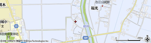 福岡県朝倉市福光367周辺の地図