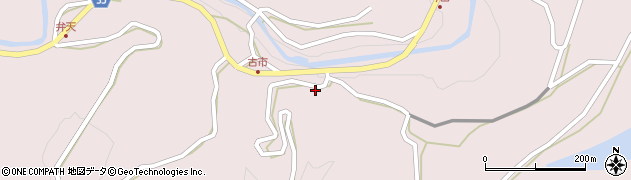 愛媛県西予市城川町魚成4869周辺の地図