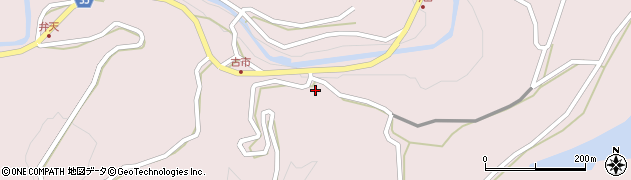 愛媛県西予市城川町魚成4858周辺の地図