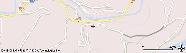愛媛県西予市城川町魚成4872周辺の地図
