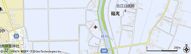 福岡県朝倉市福光365周辺の地図