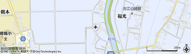 福岡県朝倉市福光374周辺の地図