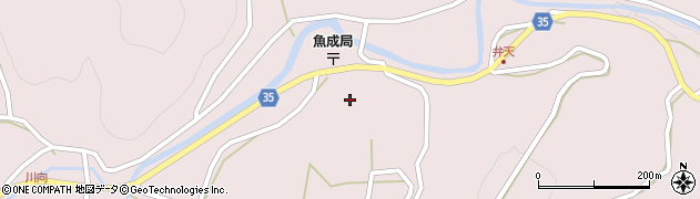 愛媛県西予市城川町魚成3442周辺の地図