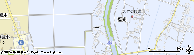福岡県朝倉市福光375周辺の地図