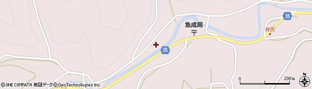 愛媛県西予市城川町魚成3341周辺の地図