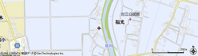 福岡県朝倉市福光382周辺の地図