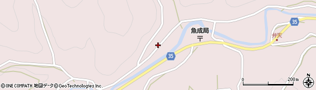 愛媛県西予市城川町魚成3336周辺の地図