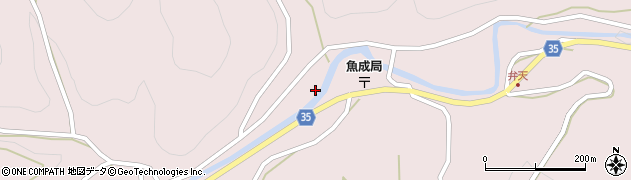 愛媛県西予市城川町魚成3318周辺の地図