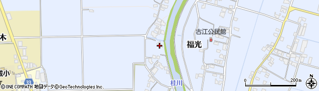 福岡県朝倉市福光386周辺の地図