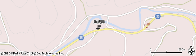 愛媛県西予市城川町魚成3672周辺の地図